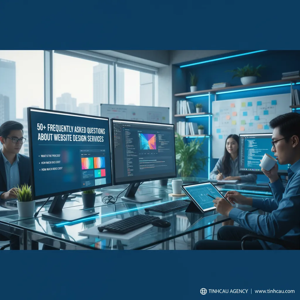 50+ câu hỏi thường gặp về dịch vụ thiết kế website. 4 1. **Thiết kế website**