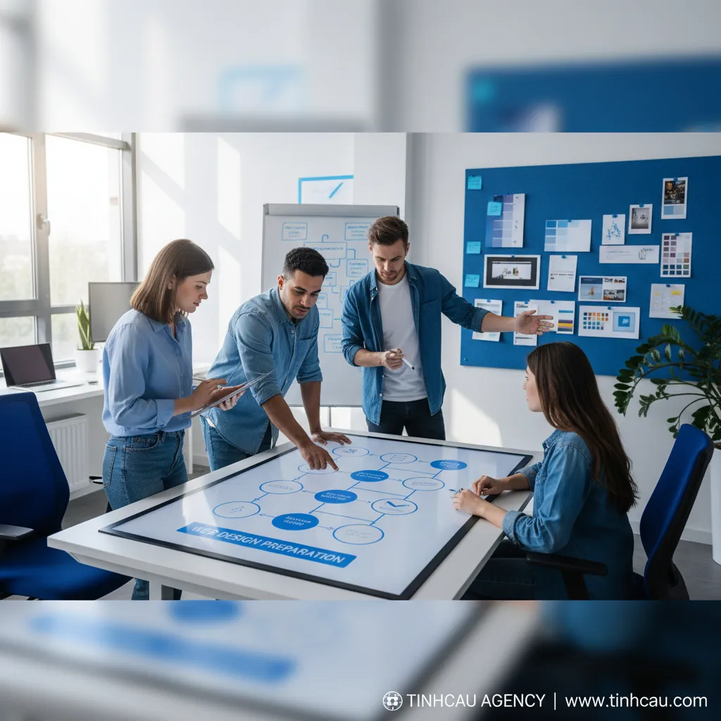 6 việc cần làm ngay trước khi bắt tay vào thiết kế website. 6 3. **Bước chuẩn bị thiết kế web** (Tương tự, tập trung vào các bước cụ thể)