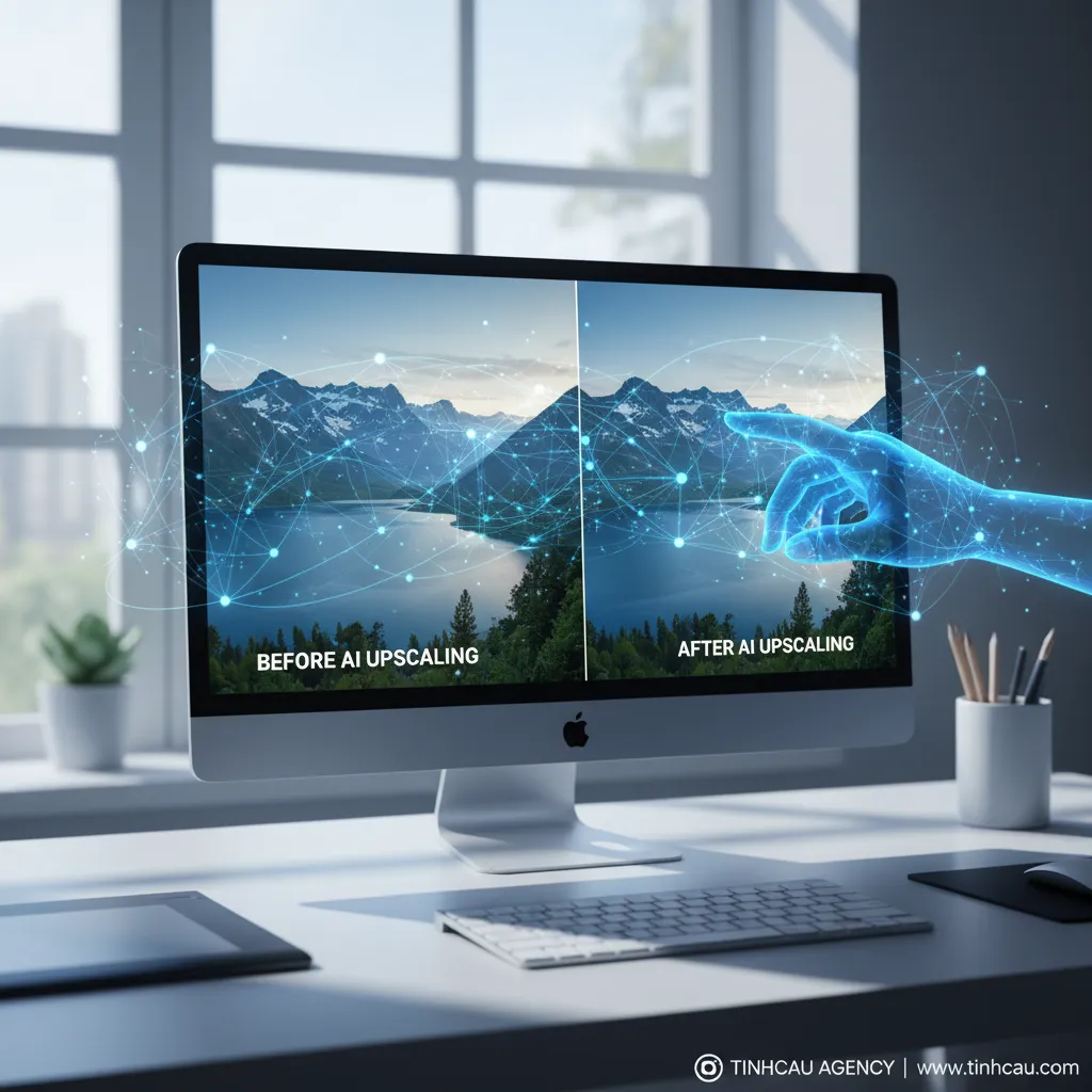 Các Công Cụ AI Media Miễn Phí Giúp Nâng Tầm Chất Lượng Hình Ảnh & Video Của Bạn. 4 2. **AI nâng cấp hình ảnh**