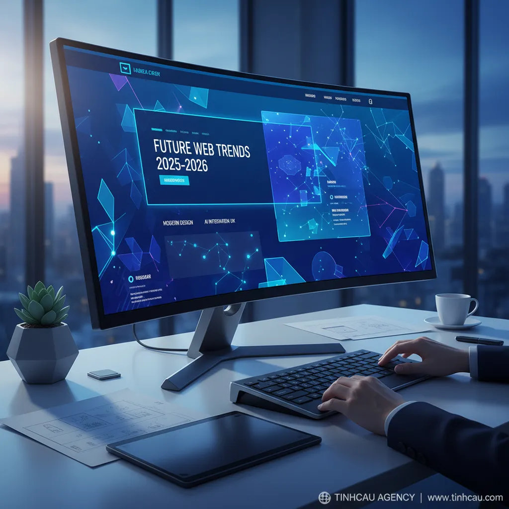 Các xu hướng thiết kế website nổi bật năm 2025-2026. 4 2. **Thiết kế website hiện đại**