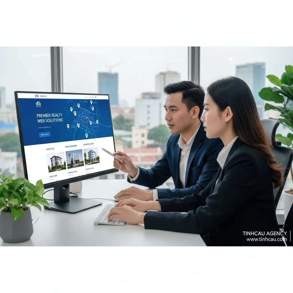 2. **Dịch vụ làm web bất động sản**