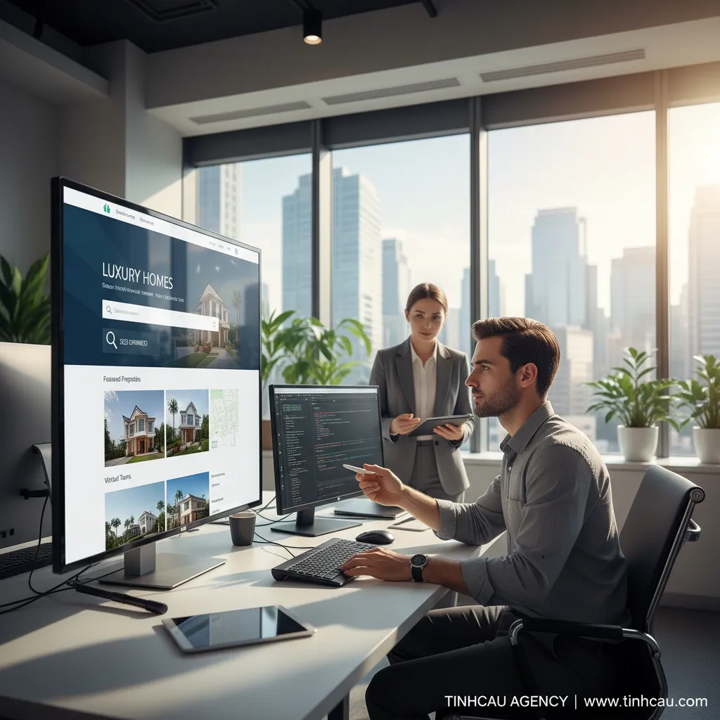 Dịch vụ thiết kế web bất động sản chuẩn SEO 3 1. **Thiết kế web bất động sản**