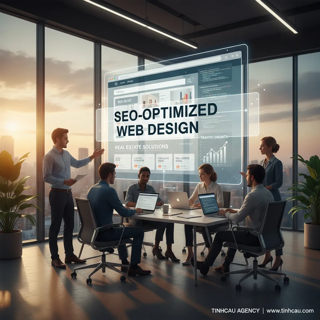 Dịch vụ thiết kế web bất động sản chuẩn SEO 4 2. **Thiết kế web chuẩn SEO**