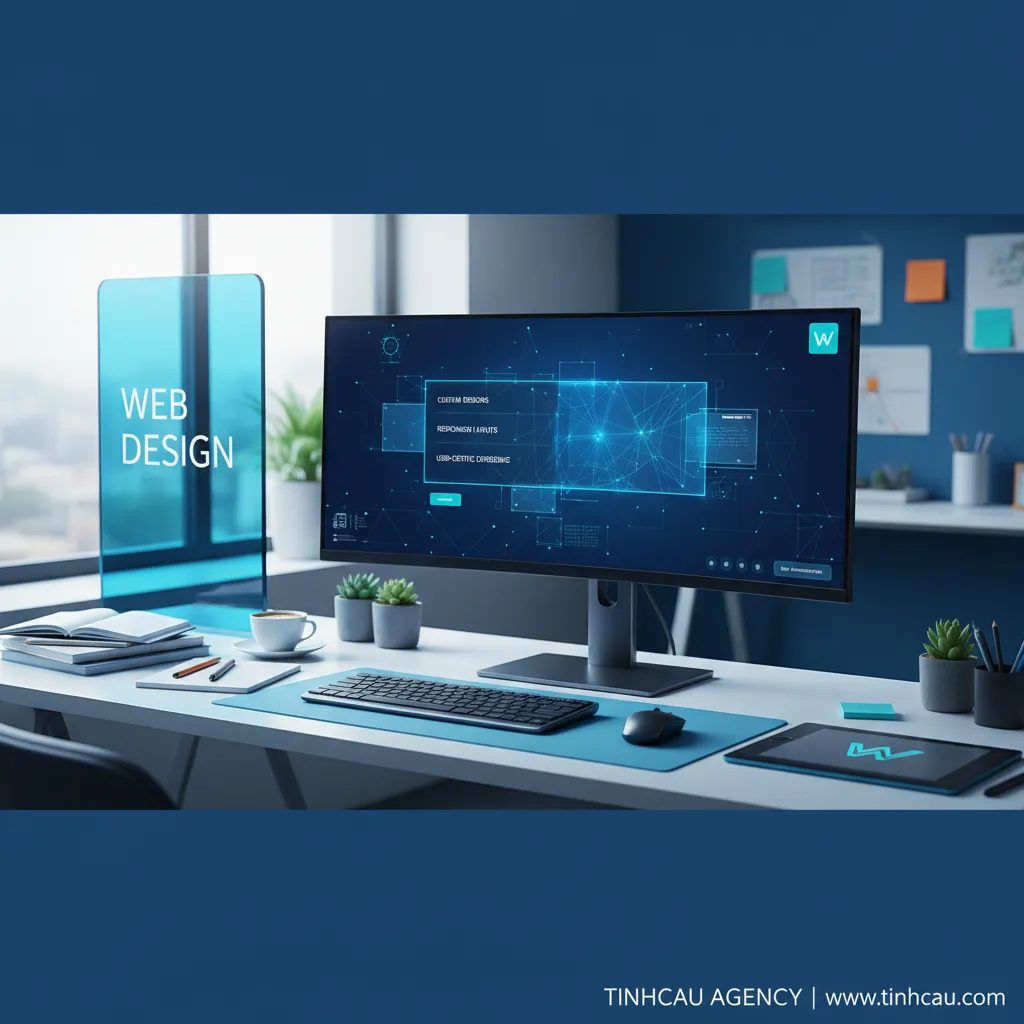 Ba từ khóa hoặc cụm từ khóa chính cho tiêu đề "Dịch vụ thiết kế web cá nhân ấn tượng" là: