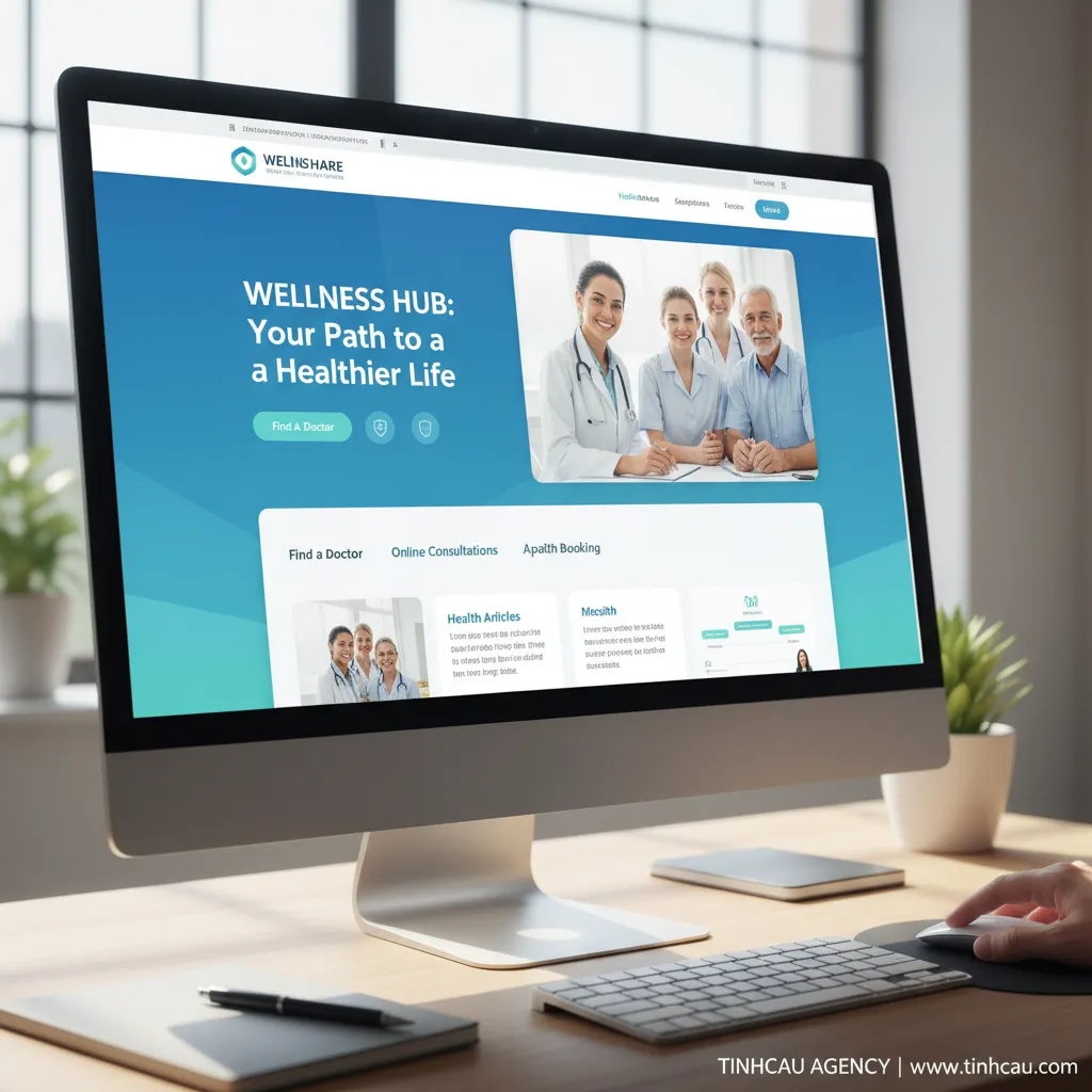 2. **Website chăm sóc sức khỏe** (Phản ánh chính xác nội dung)