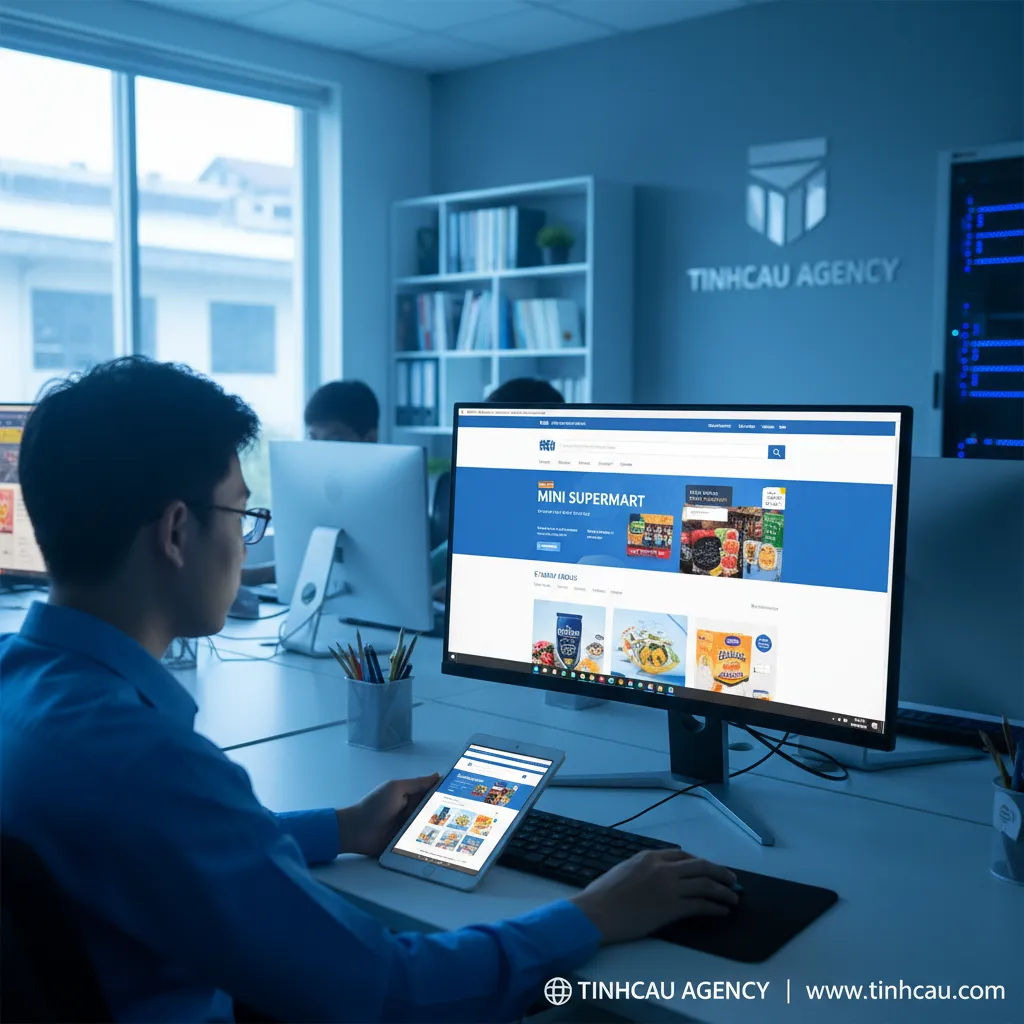 1. Thiết kế web siêu thị mini