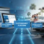 Ba từ khóa/cụm từ khóa chính cho tiêu đề "Dịch vụ thiết kế web cho thuê xe tiện lợi" là: