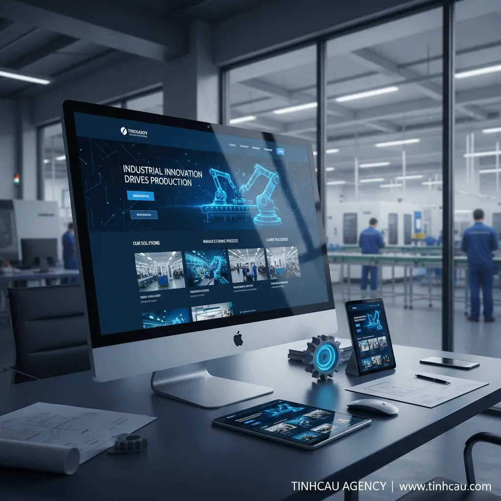 3. Website công ty sản xuất