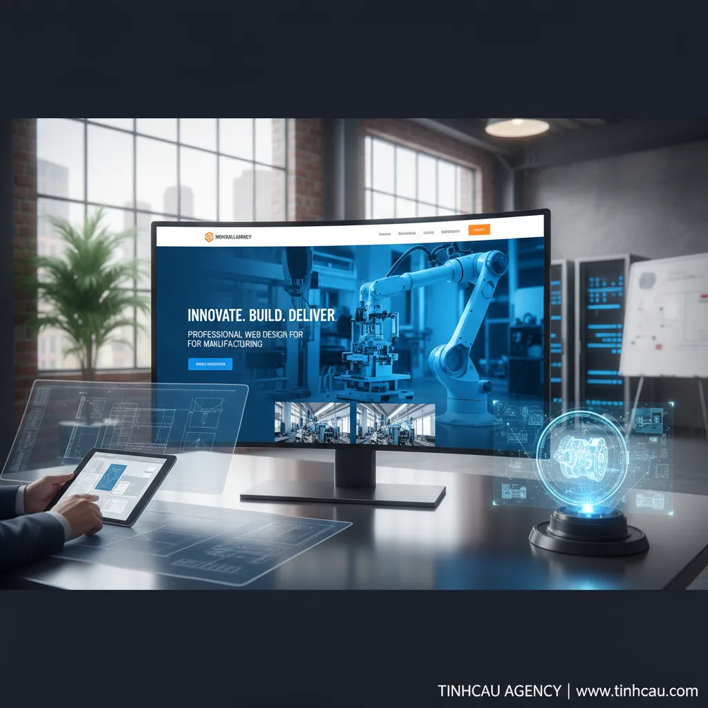 1. Thiết kế web công ty sản xuất