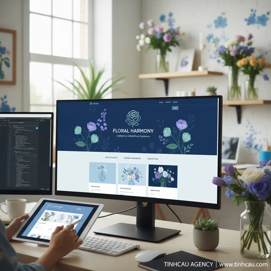 1. Thiết kế web cửa hàng hoa