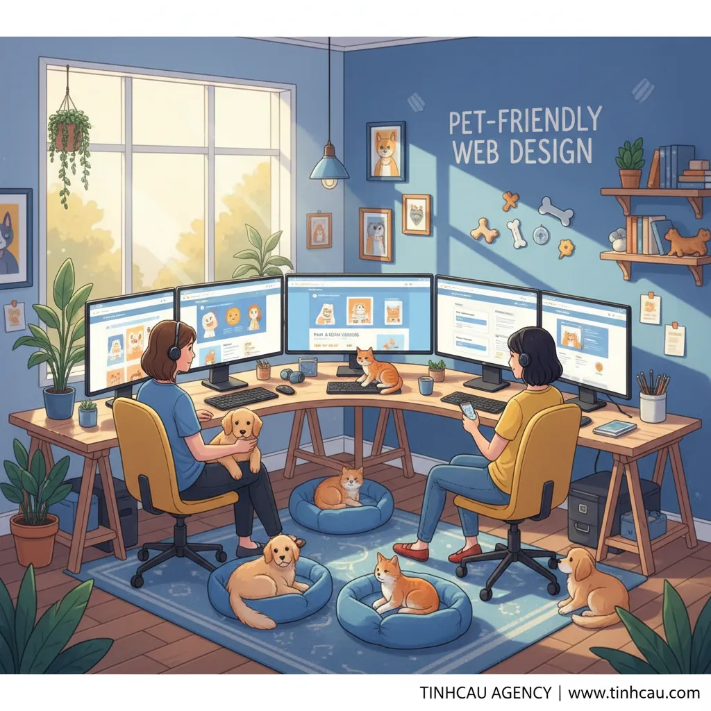 3. Dịch vụ thiết kế web thú cưng