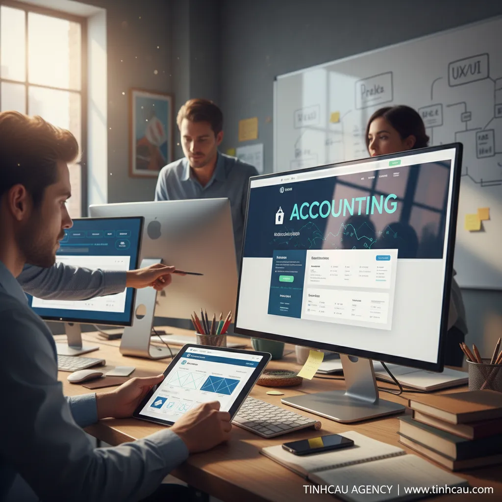 2. **Dịch vụ thiết kế web kế toán**