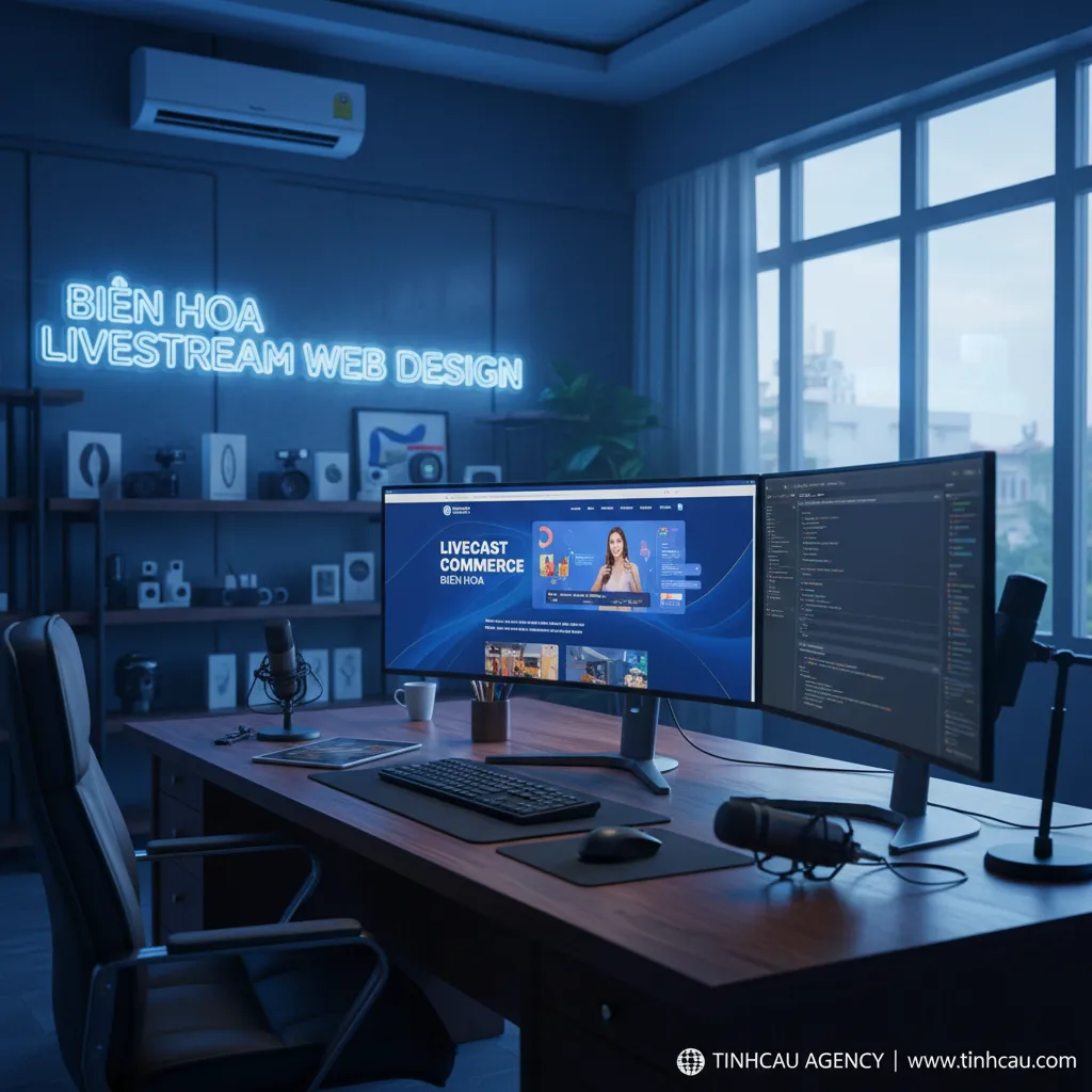 1. Thiết kế web livestream Biên Hòa