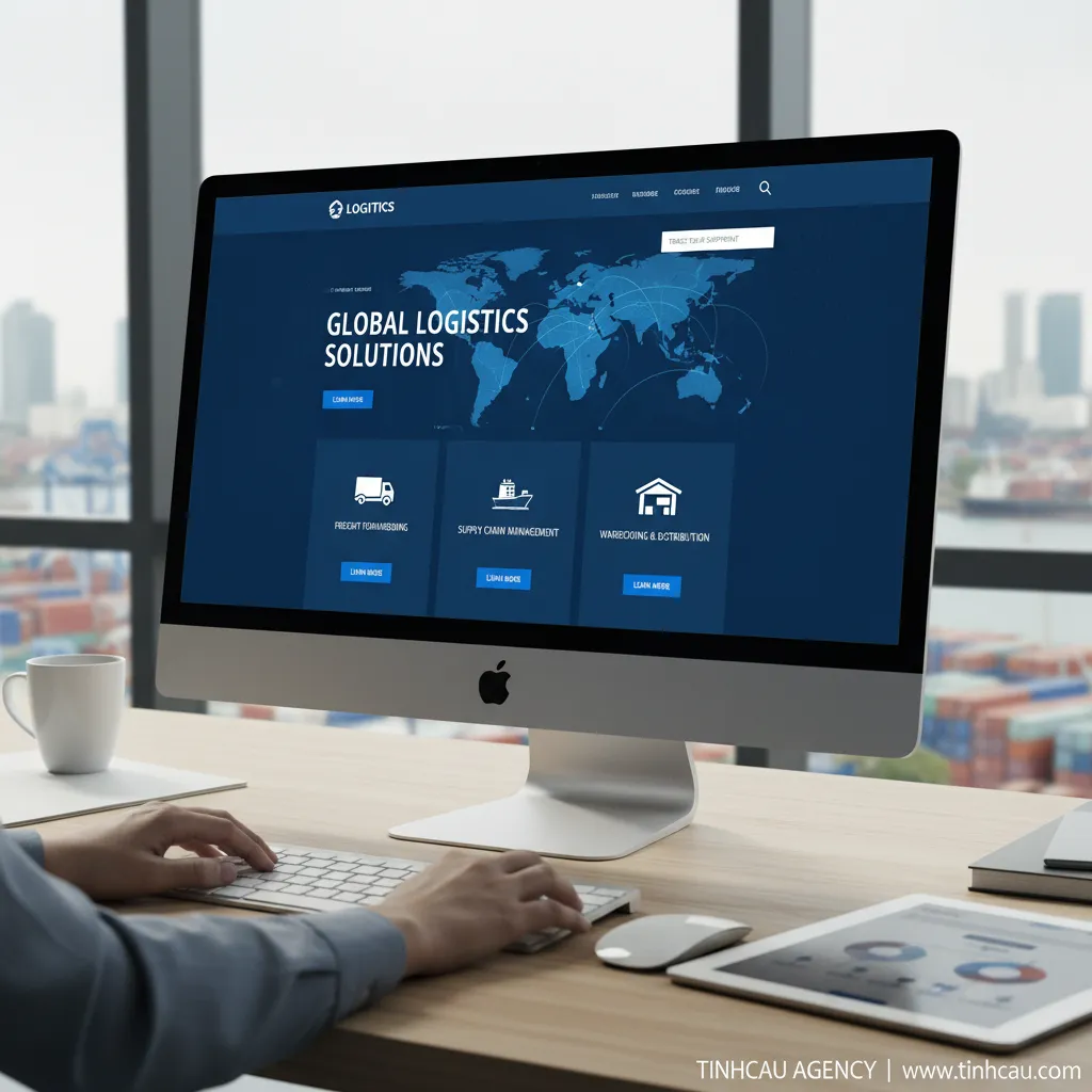 3. Website logistics chuyên nghiệp