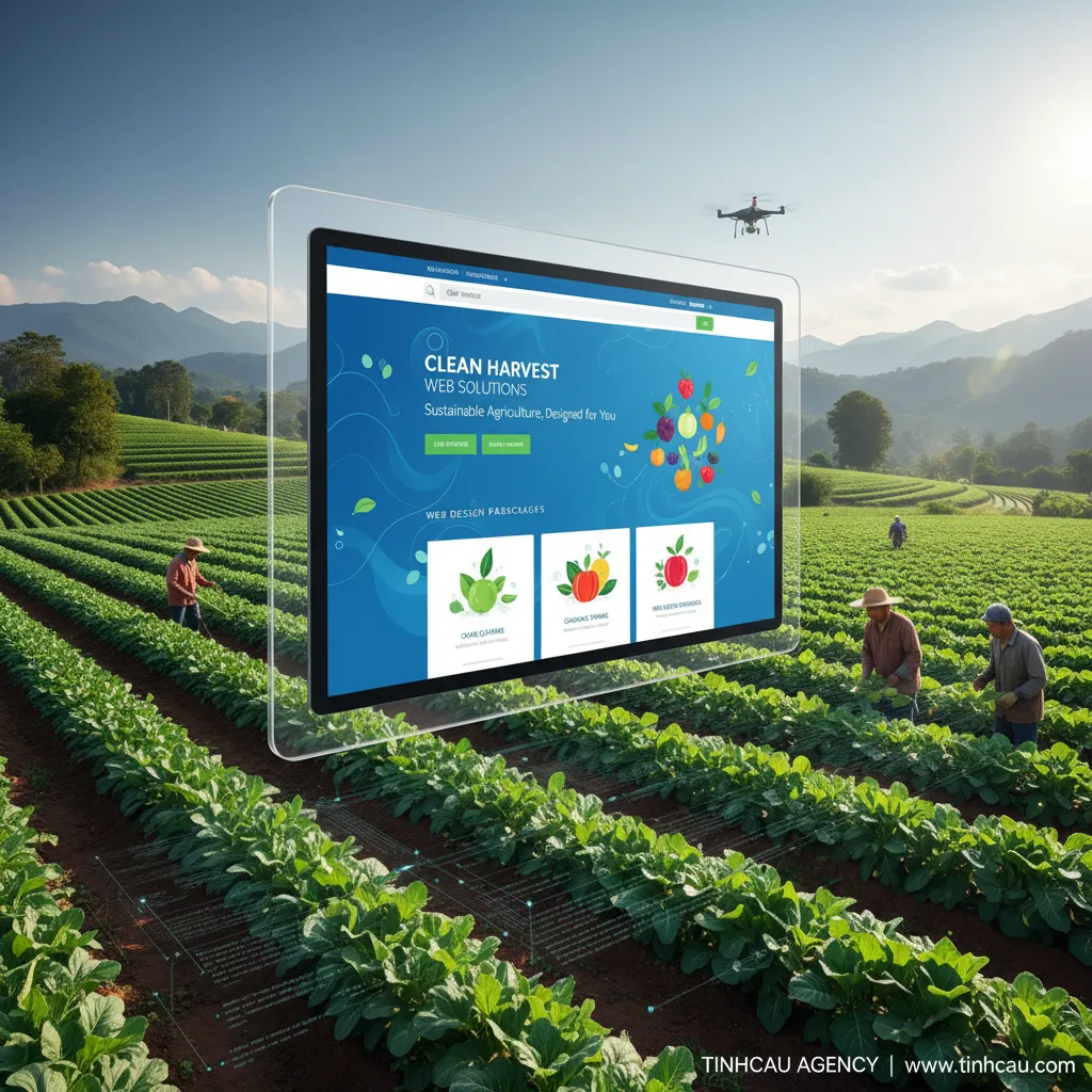 2. **Website nông nghiệp sạch**