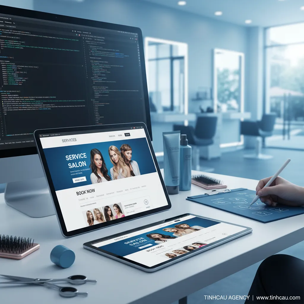 1. **Thiết kế web salon tóc**