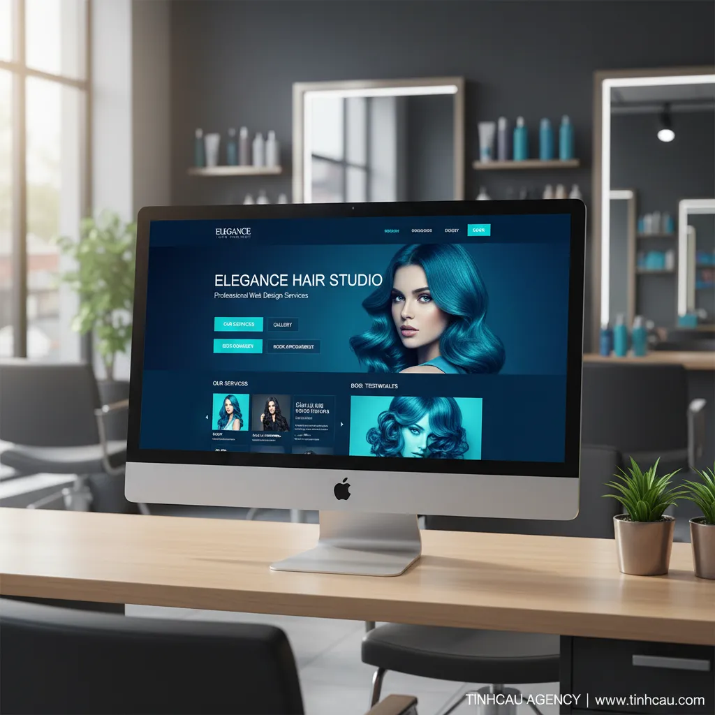 2. **Website salon tóc chuyên nghiệp**
