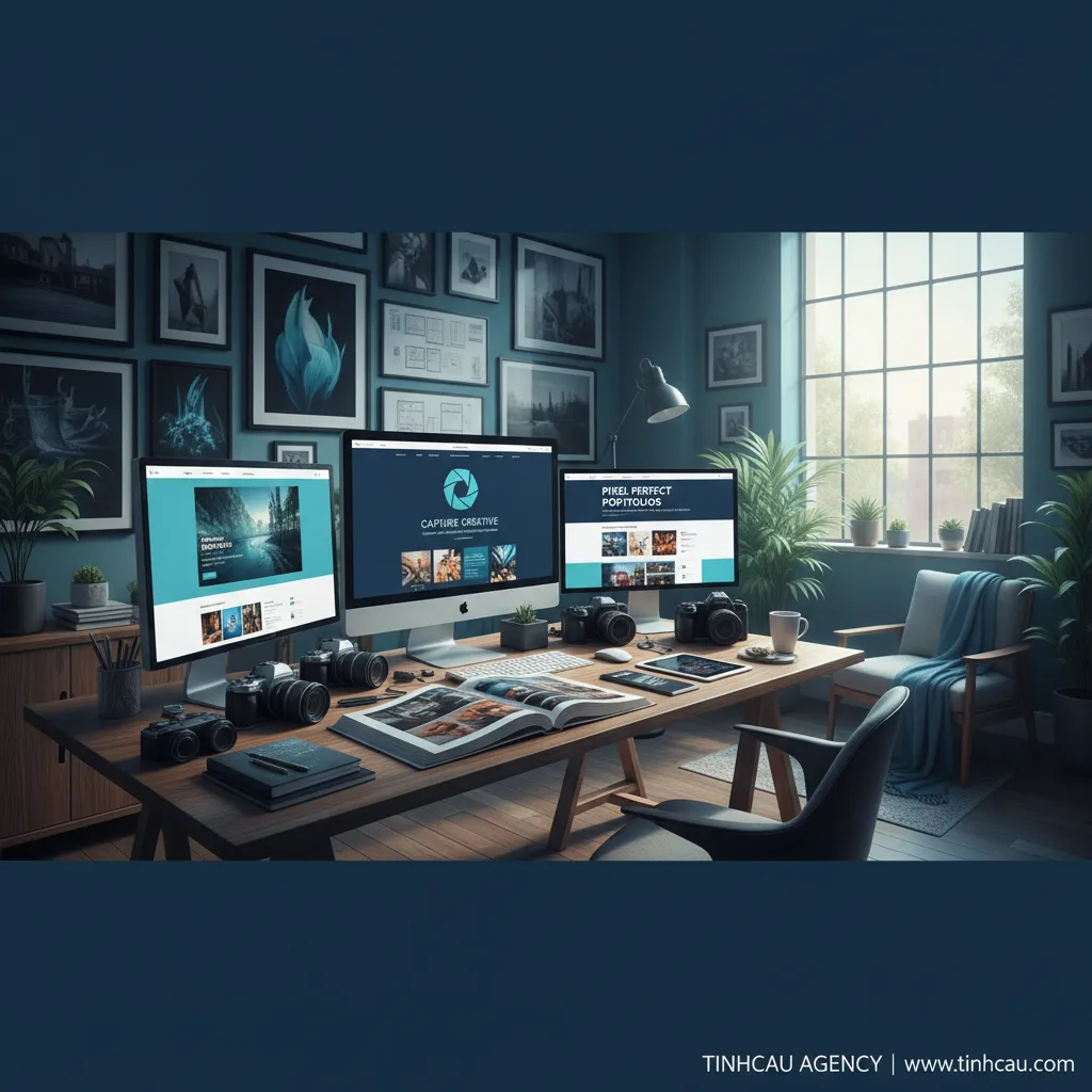 1. Thiết kế web studio chụp ảnh