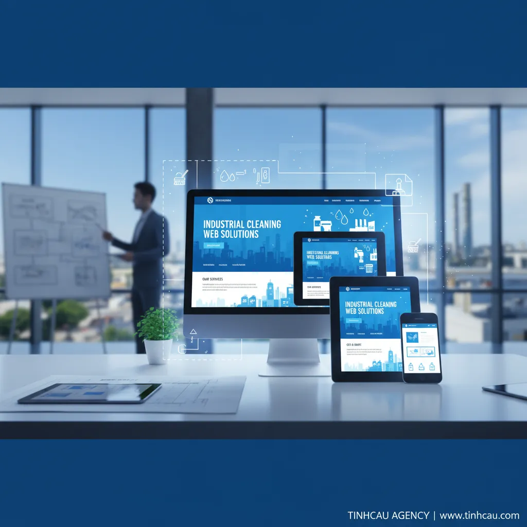 1. Thiết kế web vệ sinh công nghiệp