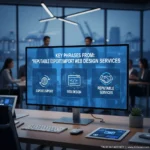 Ba từ khóa/cụm từ khóa chính từ tiêu đề "Dịch vụ thiết kế web xuất nhập khẩu uy tín" là: