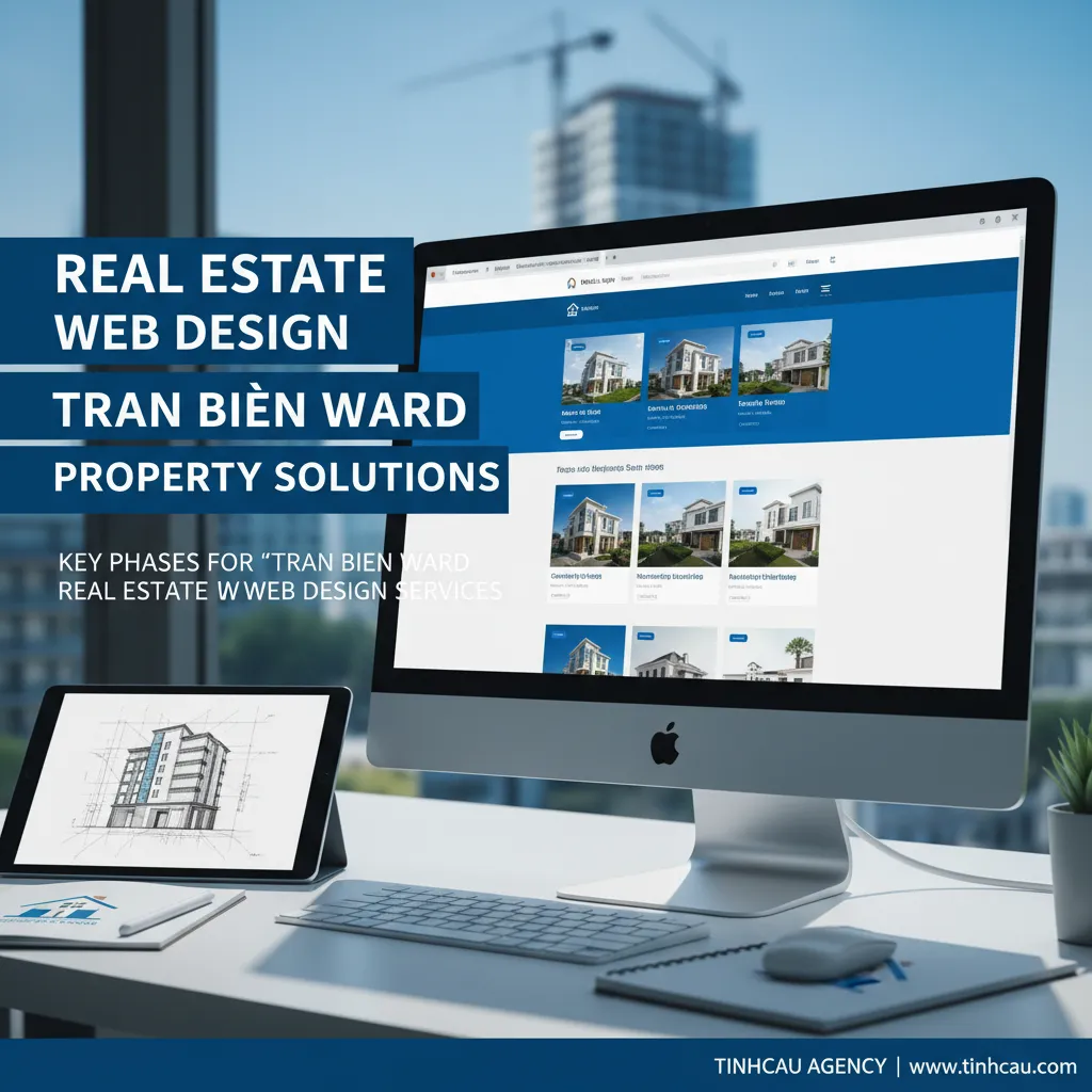 Ba từ khóa hoặc cụm từ khóa chính cho tiêu đề "Dịch vụ thiết kế website bất động sản tại phường Trấn Biên" là: