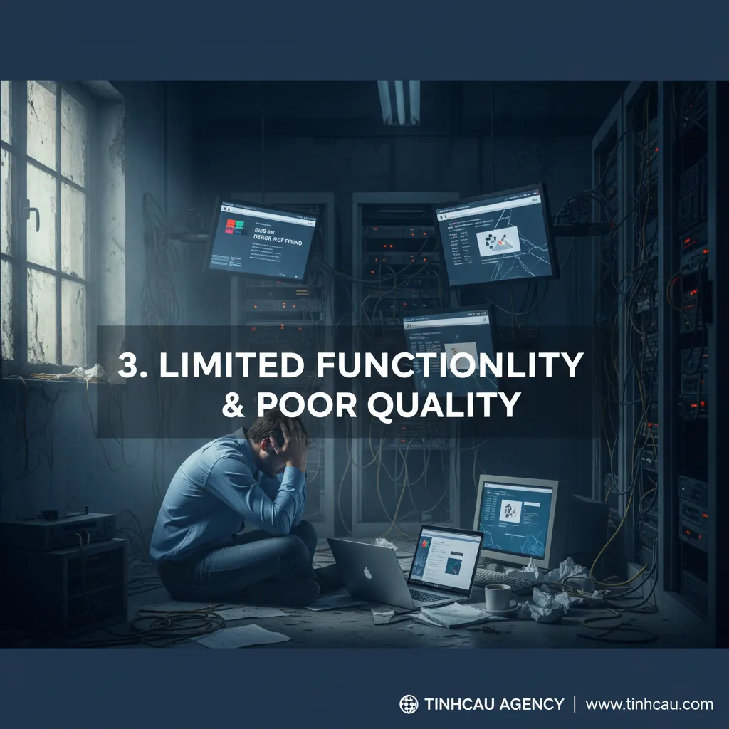 3. **Hạn chế thiết kế website giá rẻ**