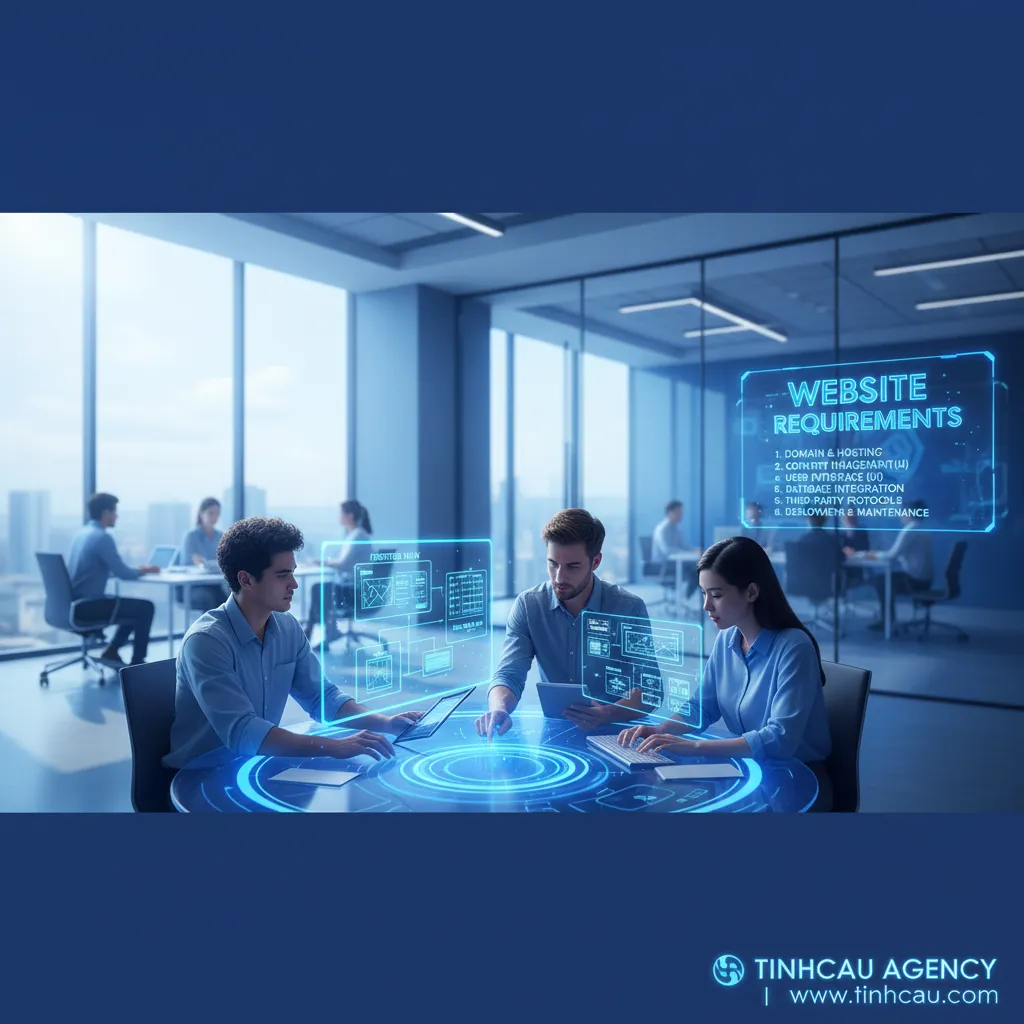 Để website hoạt động tốt chúng ta cần làm những gì ? 4 3. **Yêu cầu website**