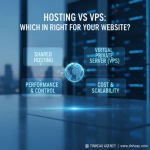 Dựa trên tiêu đề "Hosting vs VPS: Nên dùng loại nào cho website của bạn?", 4 từ khóa hoặc cụm từ khóa chính là: