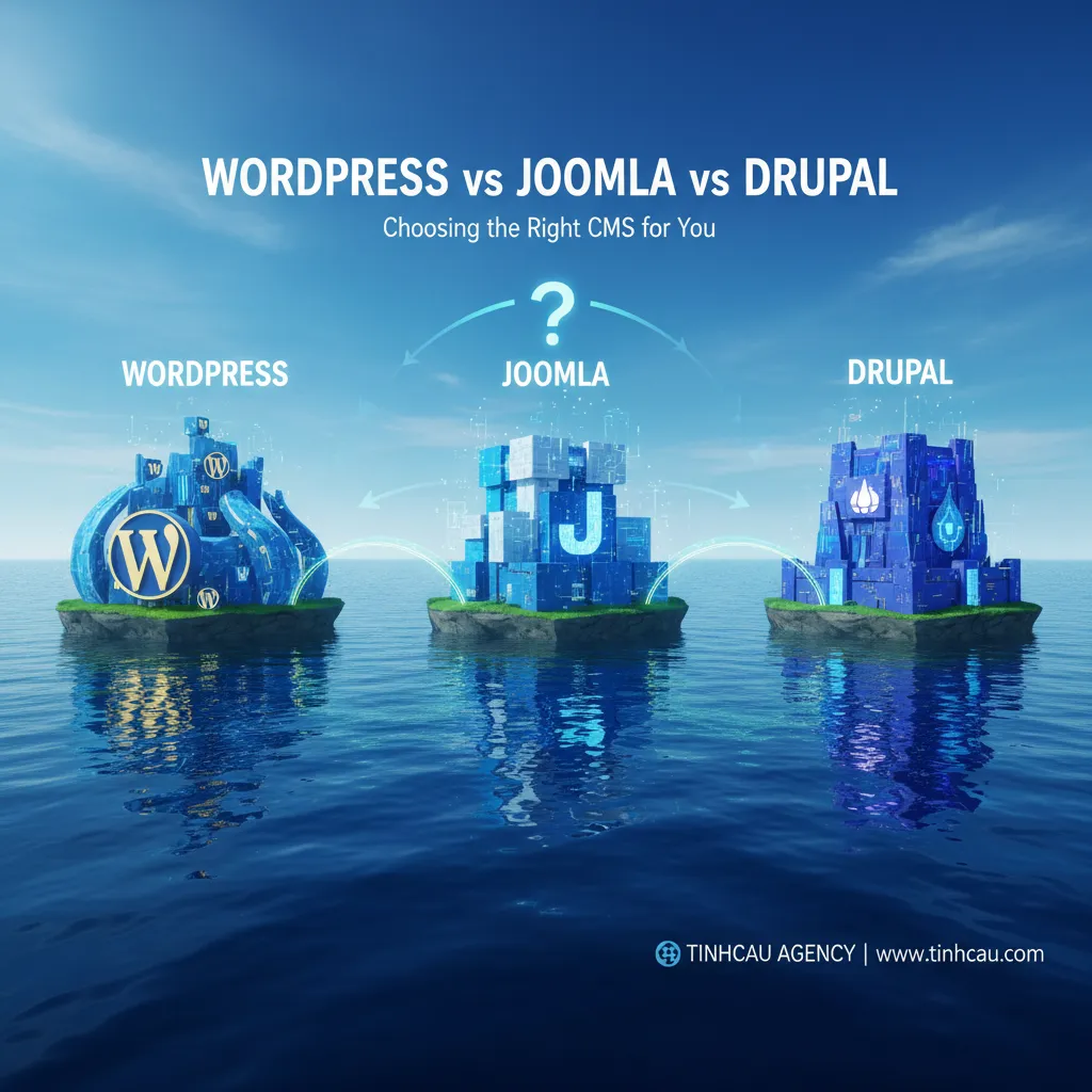 Lựa chọn CMS phù hợp: WordPress, Joomla hay Drupal? 5 2. **WordPress vs Joomla vs Drupal**