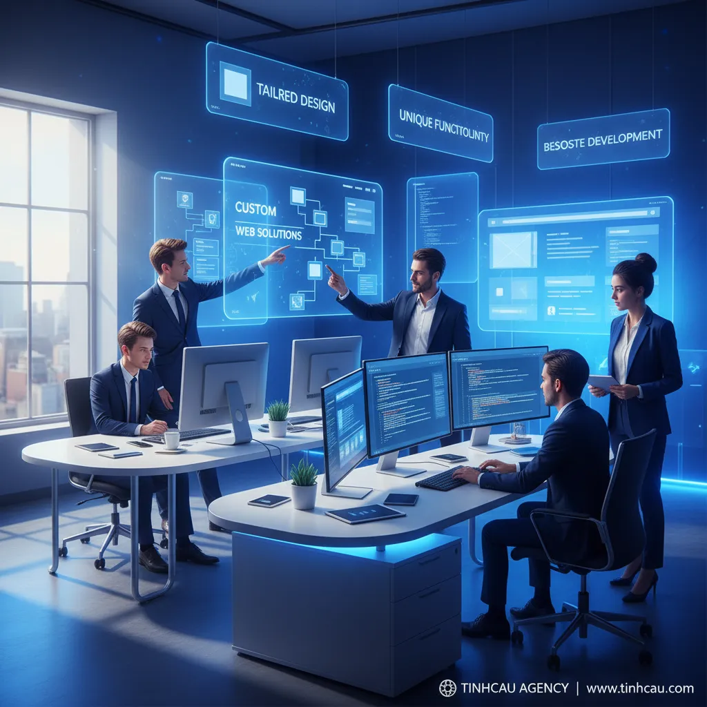 Mẫu website có sẵn và thiết kế website theo yêu cầu: Lựa chọn nào tốt hơn? 3 2. **Thiết kế website theo yêu cầu**