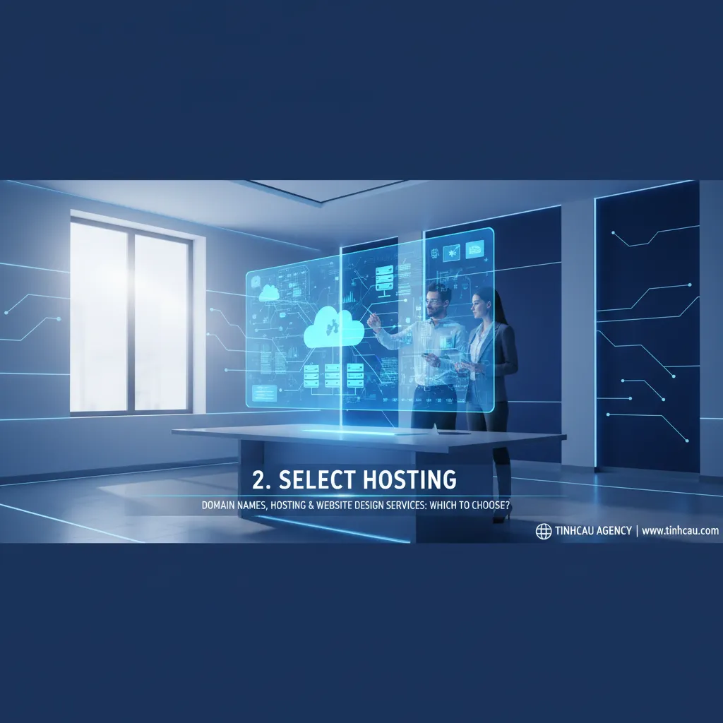Mua tên miền, hosting và các dịch vụ thiết kế website: Nên chọn cái nào? 2 2. **Chọn hosting**