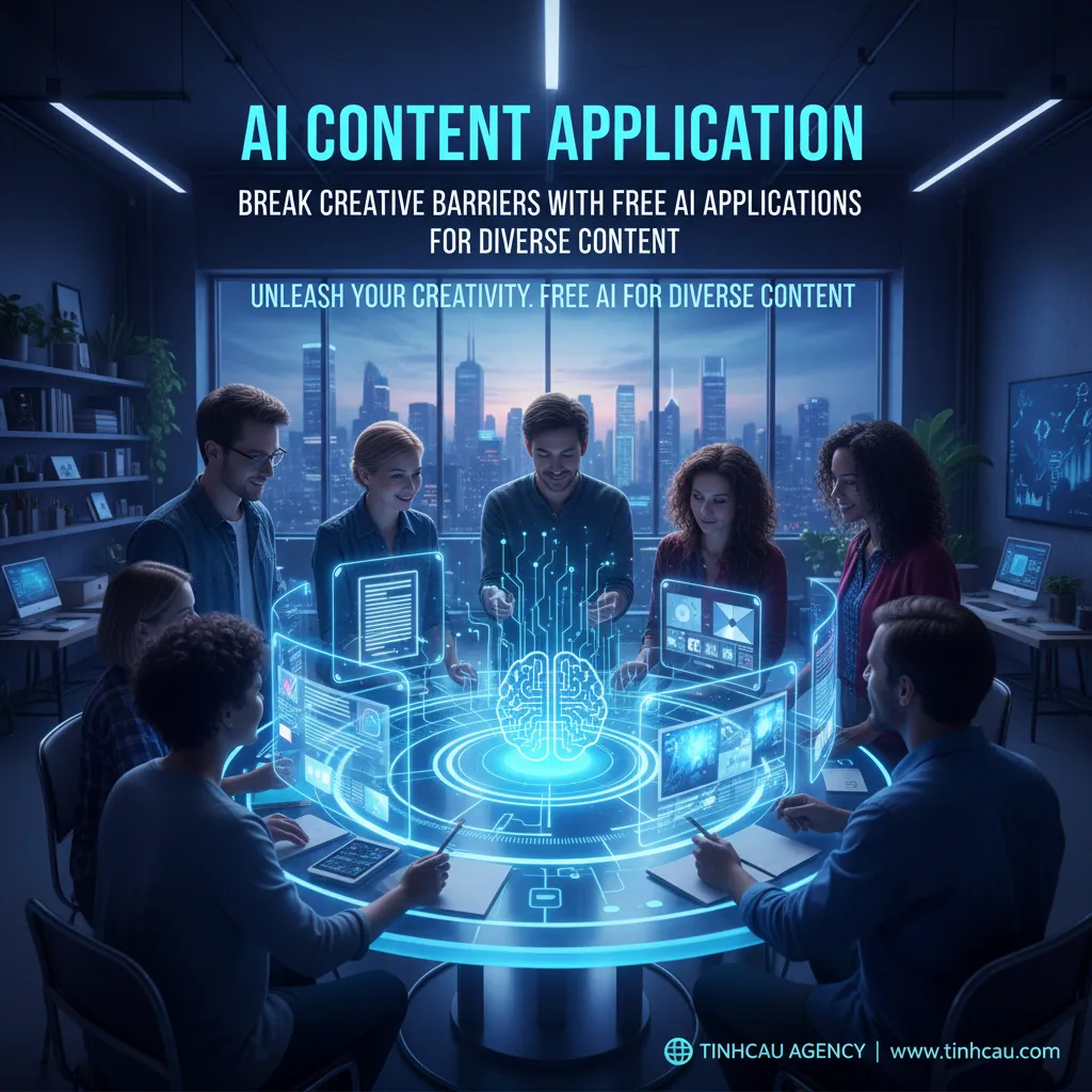 Phá Bỏ Rào Cản Sáng Tạo Với Ứng Dụng AI Miễn Phí Hỗ Trợ Content Đa Dạng. 3 1. **Ứng dụng AI content**