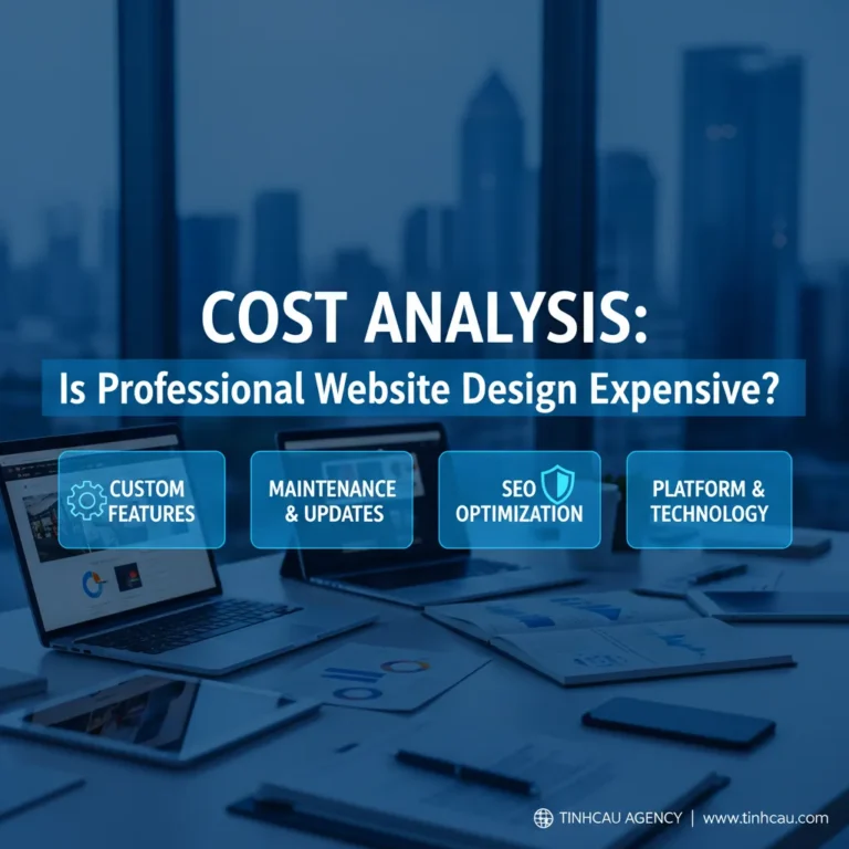 Dựa trên tiêu đề "Phân tích chi phí: Thiết kế website chuyên nghiệp có đắt không?", 4 từ khóa hoặc cụm từ khóa chính có thể là: