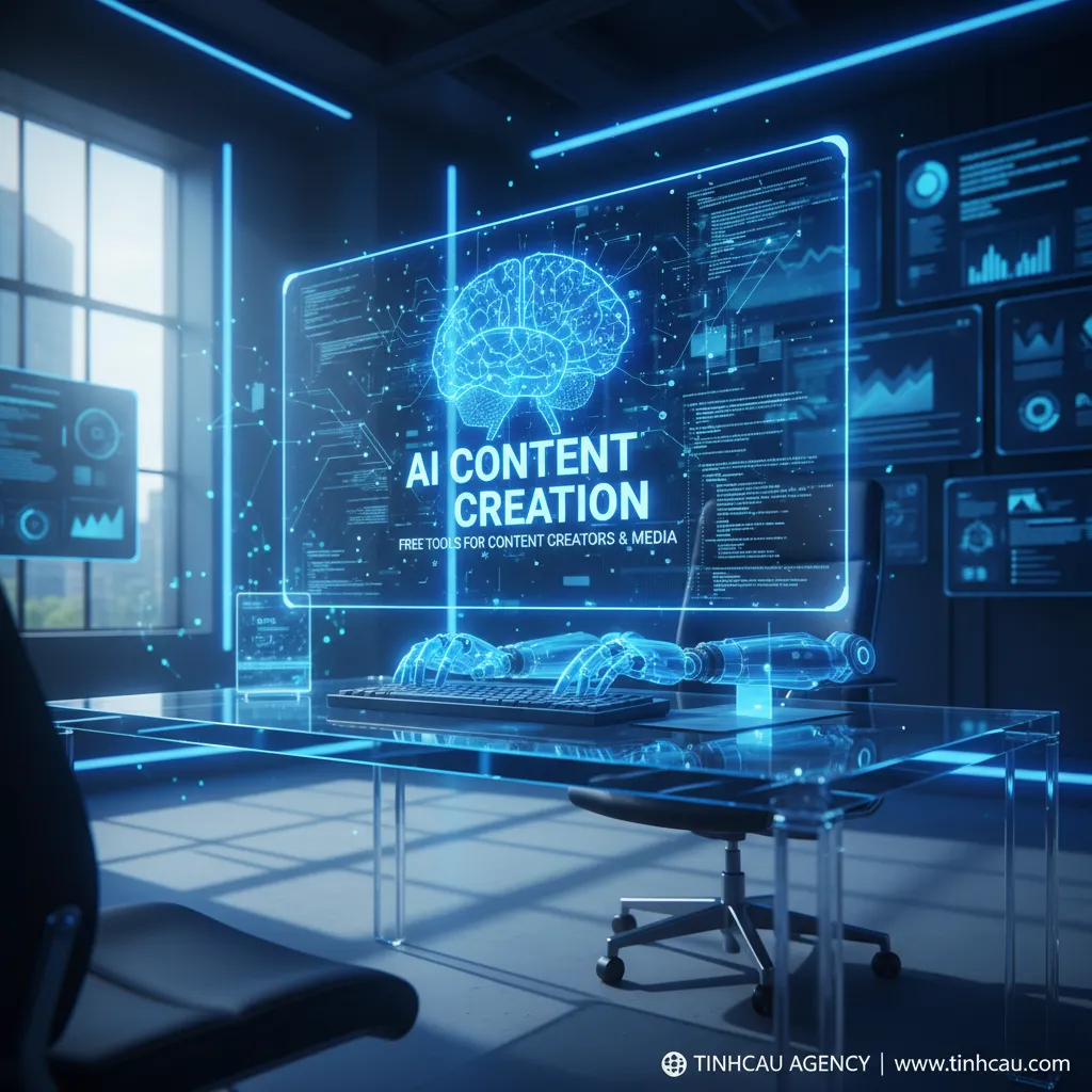 Tất Tần Tật Về AI: Các Trang Web Miễn Phí Hỗ Trợ A-Z Cho Content Creator Và Media. 4 4. **AI tạo nội dung**
