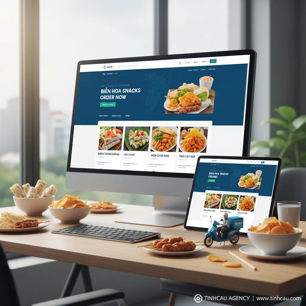2. Website bán đồ ăn vặt Biên Hòa