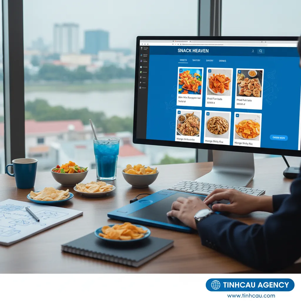 1. Thiết kế web bán đồ ăn vặt