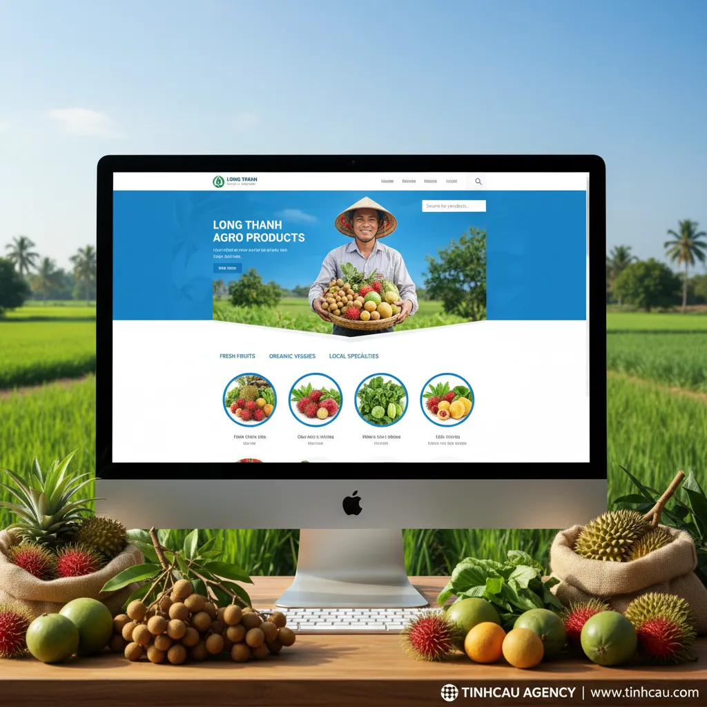 2. Website bán nông sản Long Thành