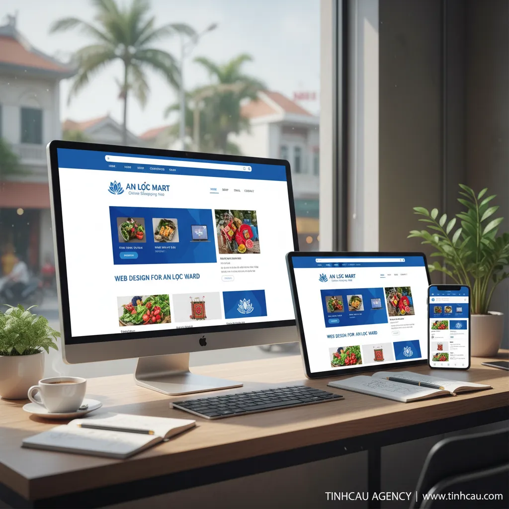 Thiết kế web bán hàng online tại phường An Lộc 3 2. Website bán hàng An Lộc