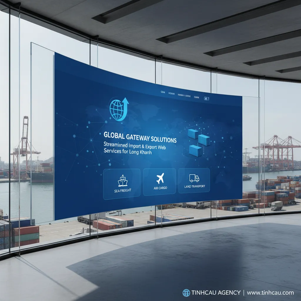 3. Thiết kế web dịch vụ xuất nhập khẩu