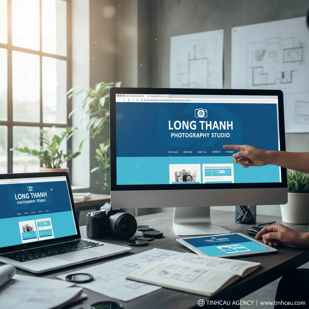 2. Website studio ảnh Long Thành