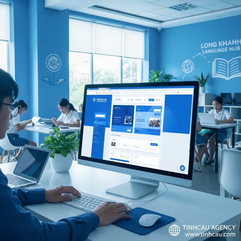 2. Website trung tâm ngoại ngữ