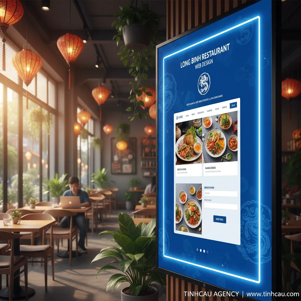 1. Thiết kế web nhà hàng Long Bình