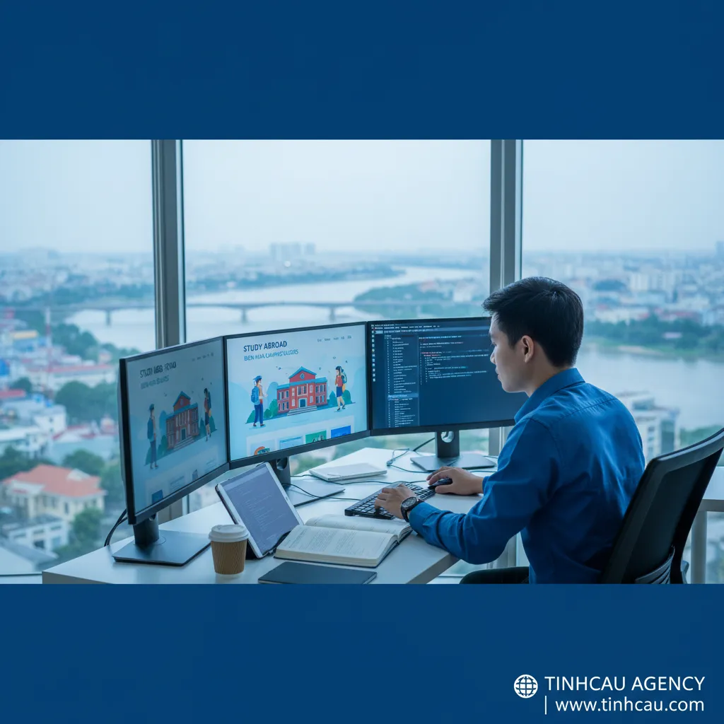 1. Thiết kế website du học