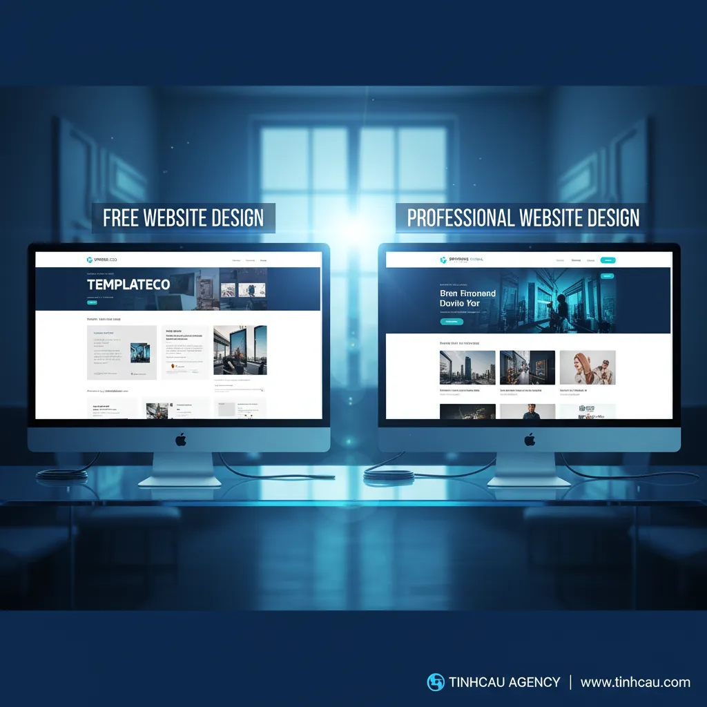 Thiết kế website miễn phí và dịch vụ chuyên nghiệp: Khác biệt ở đâu? 4 3. **So sánh thiết kế website miễn phí và chuyên nghiệp**