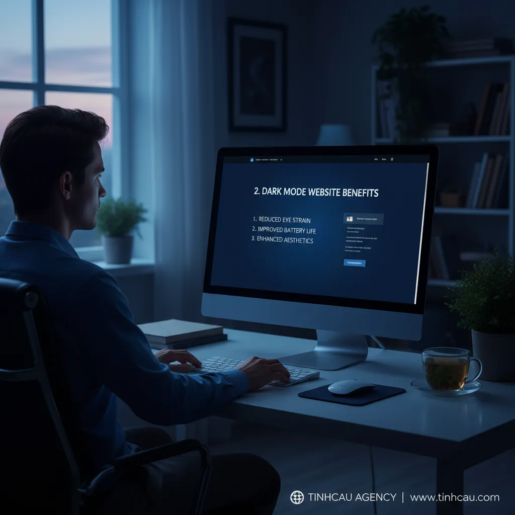 2. Lợi ích Dark Mode website