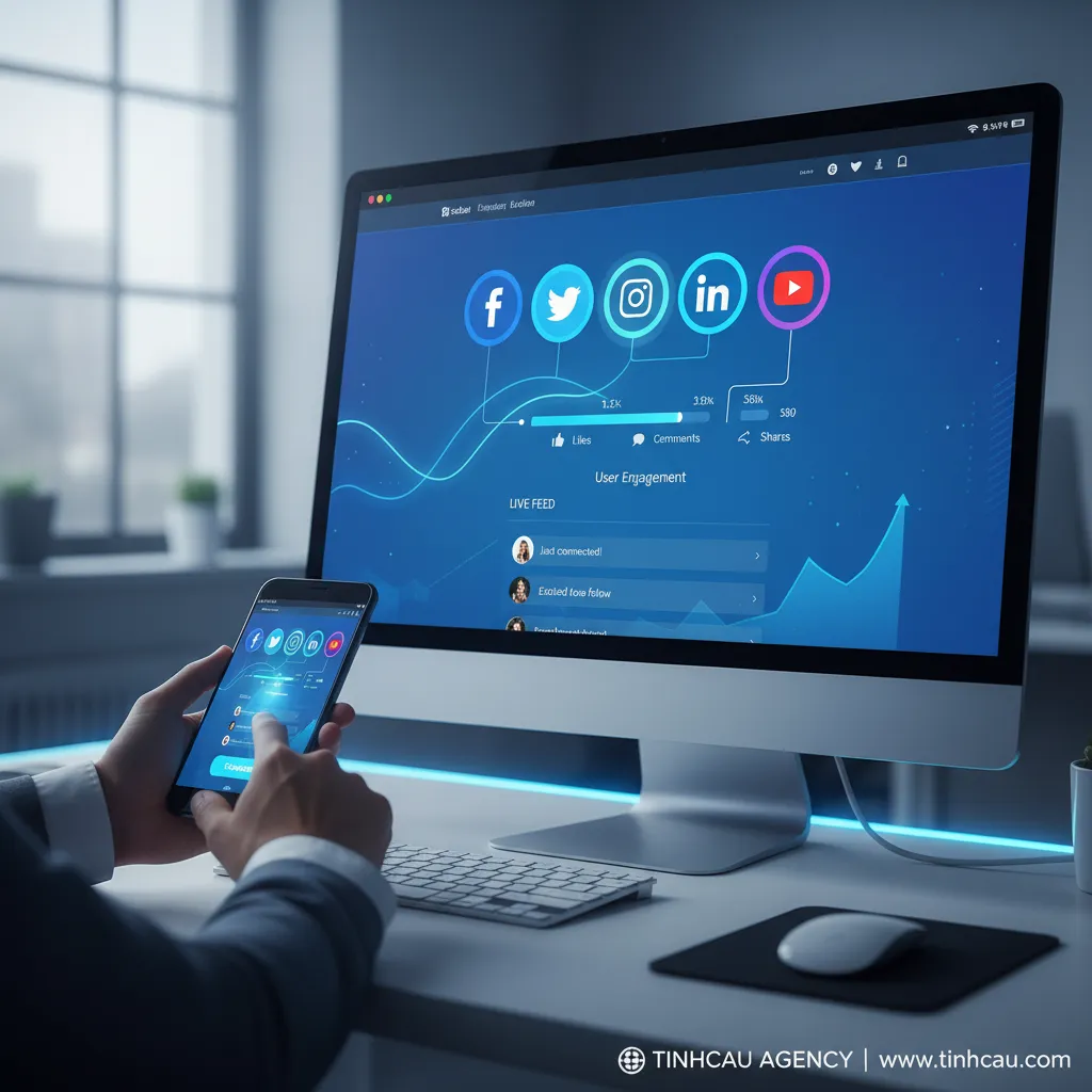 Tích hợp Social Media vào website: Đẩy mạnh tương tác, kết nối thương hiệu. 4 2. Tương tác Social Media