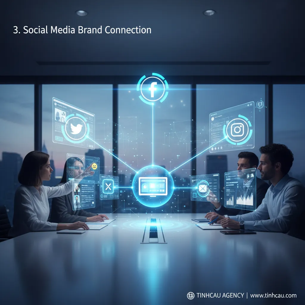 Tích hợp Social Media vào website: Đẩy mạnh tương tác, kết nối thương hiệu. 5 3. Kết nối thương hiệu Social Media