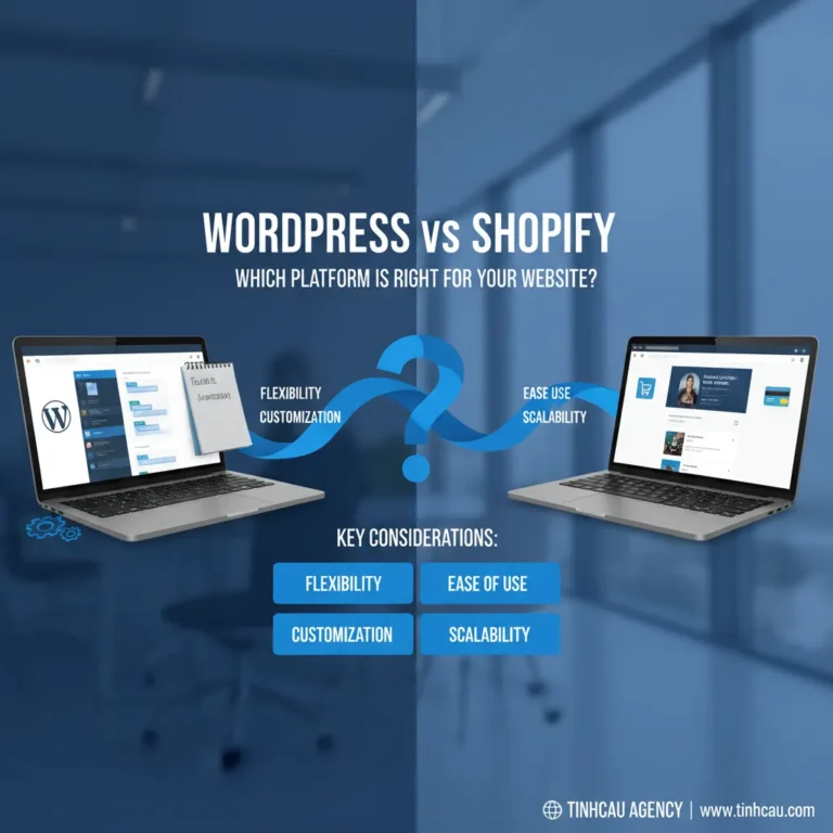 Dựa trên tiêu đề "WordPress vs Shopify: Nền tảng nào phù hợp cho website của bạn?", 4 từ khóa hoặc cụm từ khóa chính có thể là: